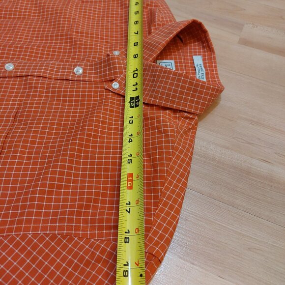 L.L.Bean Men Size M Plaid Wrinkle Free Traditional Fit Long Sleeve Shirt - Picture 4 of 9